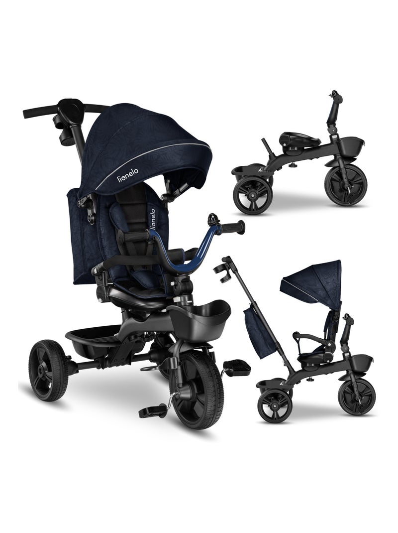 Tricycle évolutif LIONELO Kori - Siège réversible & réglable - Jusqu'à 25 kg - Panier inclus Bleu - Kiabi