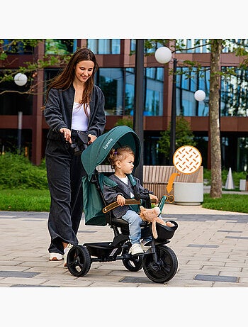 Tricycle évolutif LIONELO Kori - Siège réversible & réglable - Jusqu'à 25 kg - Panier inclus