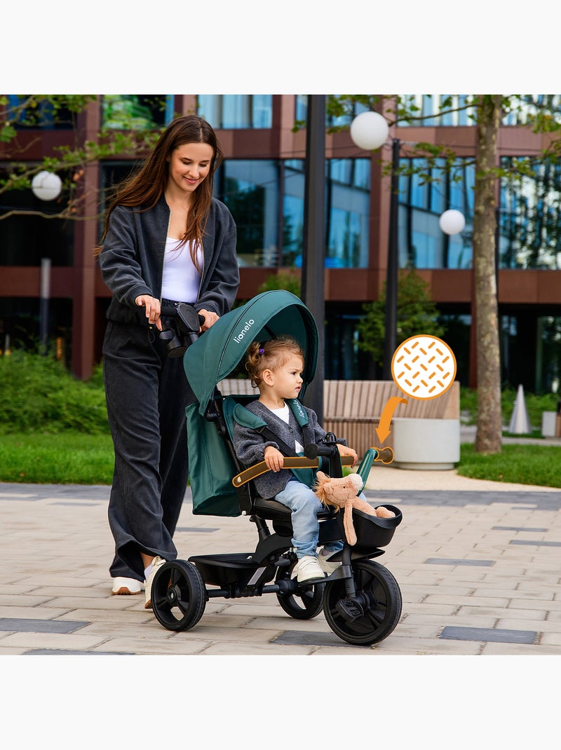 Tricycle évolutif LIONELO Kori - Siège réversible & réglable - Jusqu'à 25 kg - Panier inclus Gris - Kiabi
