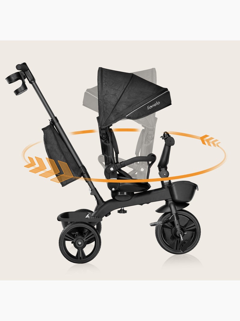 Tricycle évolutif LIONELO Kori - Siège réversible & réglable - Jusqu'à 25 kg - Panier inclus Gris - Kiabi