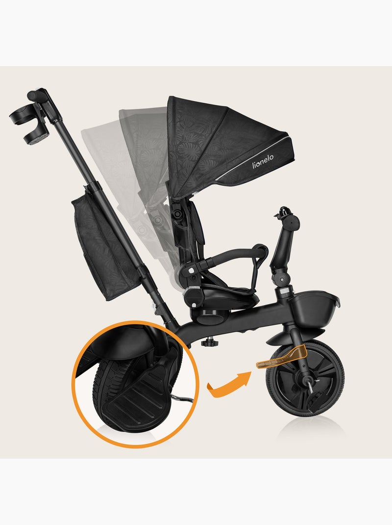 Tricycle évolutif LIONELO Kori - Siège réversible & réglable - Jusqu'à 25 kg - Panier inclus Gris - Kiabi