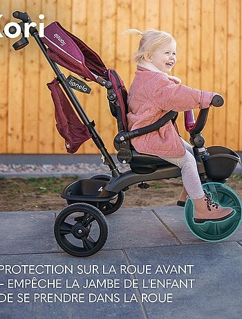 Tricycle évolutif LIONELO Kori - Siège réversible & réglable - Jusqu'à 25 kg - Panier inclus