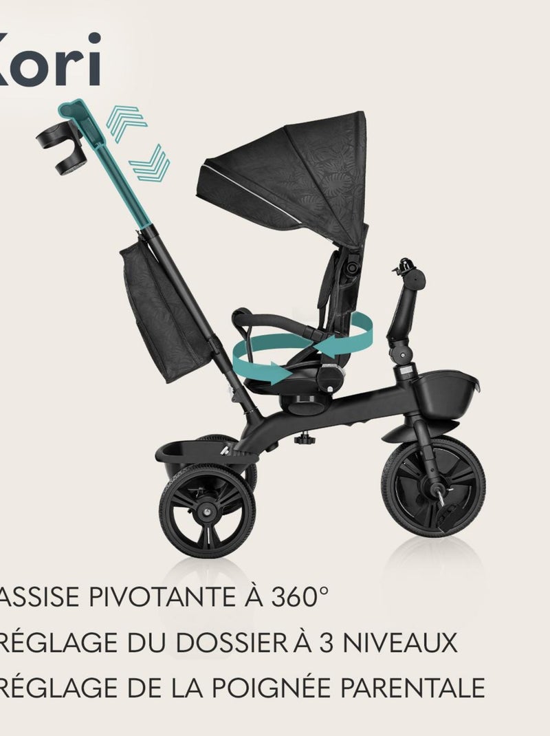 Tricycle évolutif LIONELO Kori - Siège réversible & réglable - Jusqu'à 25 kg - Panier inclus Rouge bordeaux - Kiabi
