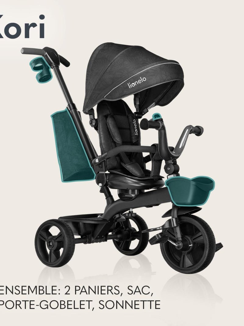 Tricycle évolutif LIONELO Kori - Siège réversible & réglable - Jusqu'à 25 kg - Panier inclus Rouge bordeaux - Kiabi