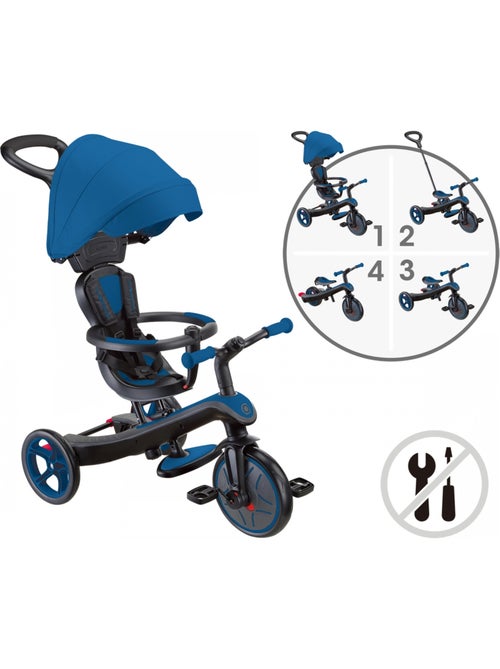 Tricycle évolutif pour bébé EXPLORER 4 en 1 - Kiabi Tricycle évolutif pour bébé EXPLORER 4 en 1 - Kiabi