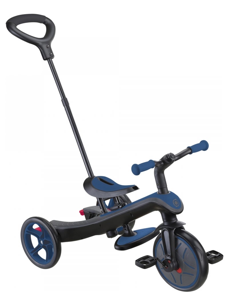 Tricycle évolutif pour bébé EXPLORER 4 en 1 Bleu marine - Kiabi