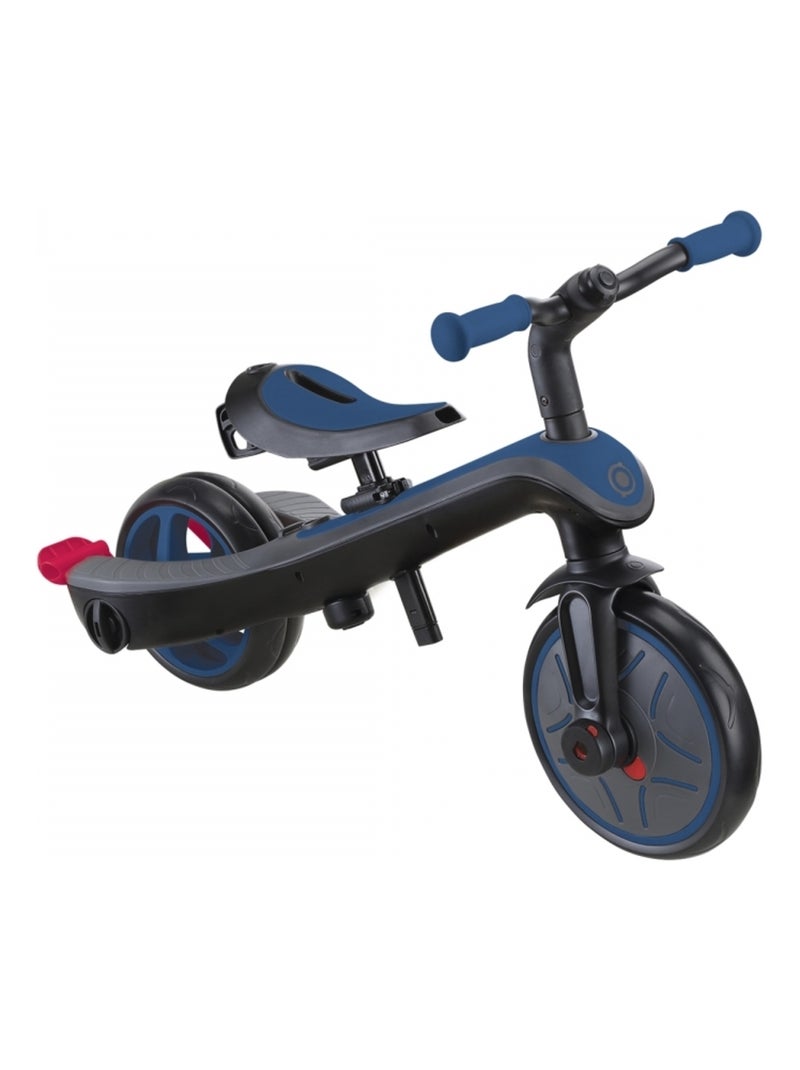 Tricycle évolutif pour bébé EXPLORER 4 en 1 Bleu marine - Kiabi