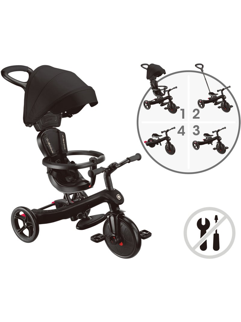 Tricycle évolutif pour bébé EXPLORER 4 en 1 Noir - Kiabi