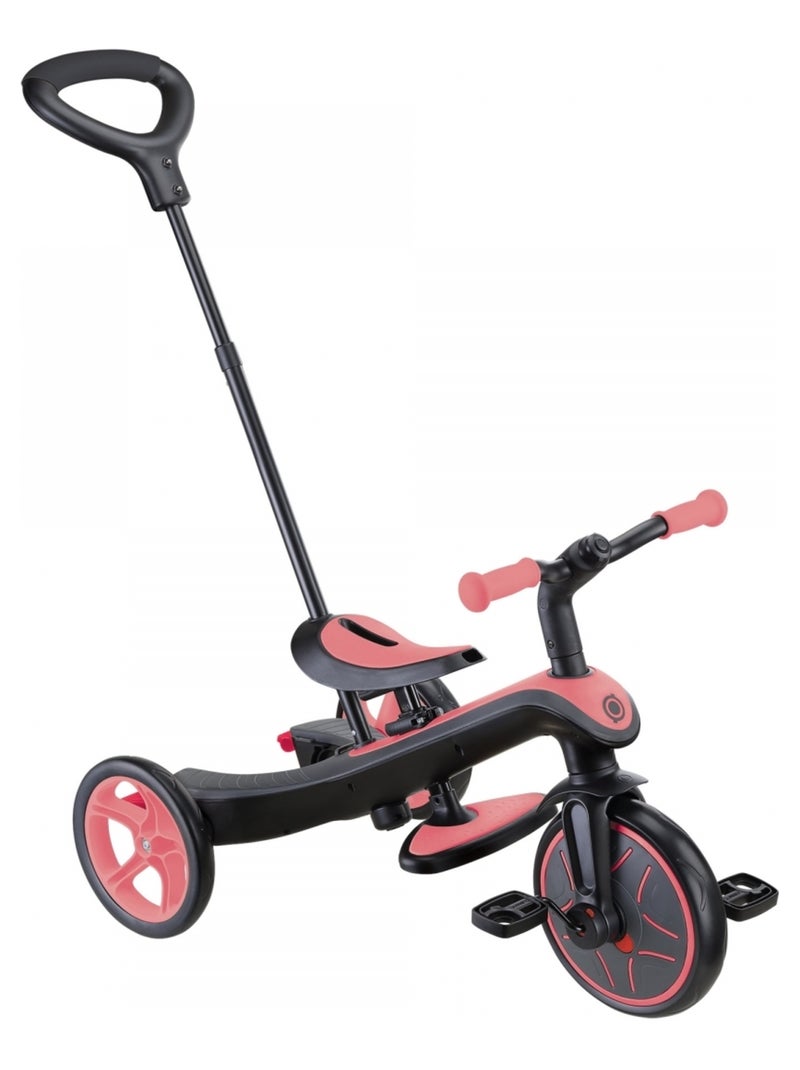 Tricycle évolutif pour bébé EXPLORER 4 en 1 Rose saumon - Kiabi
