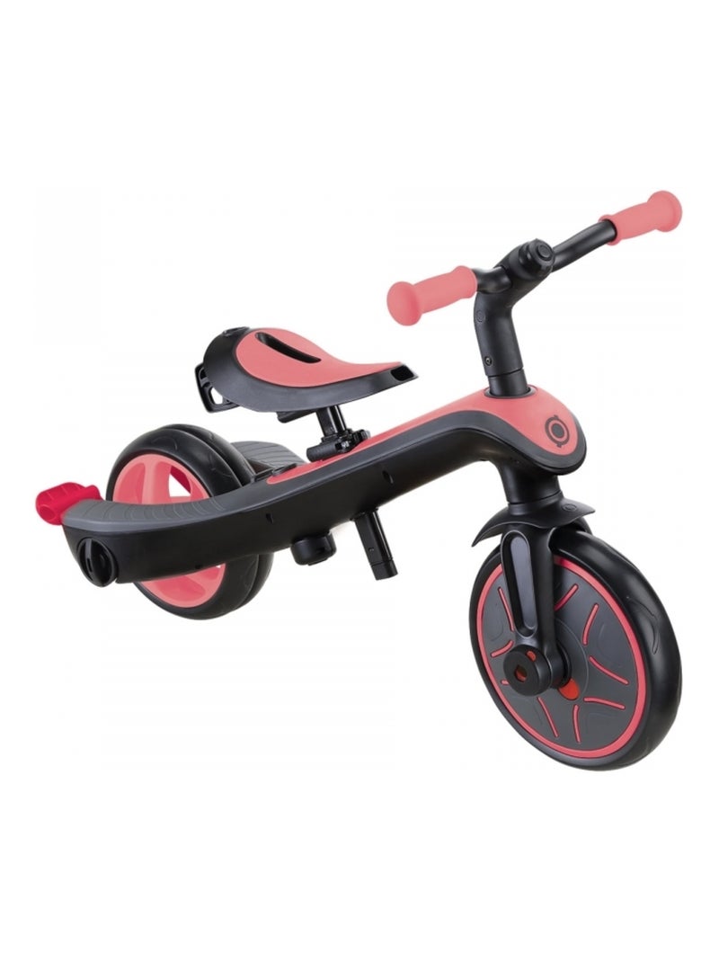 Tricycle évolutif pour bébé EXPLORER 4 en 1 Rose saumon - Kiabi