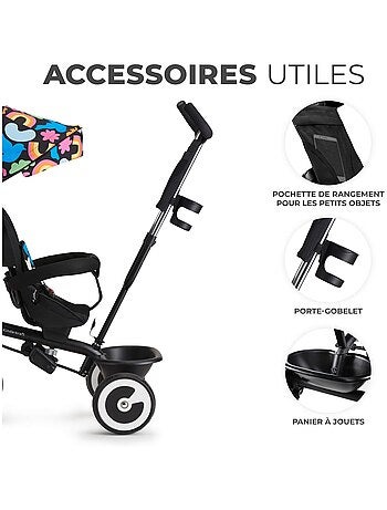 Tricycle evolutif poussette avec pare soleil regl