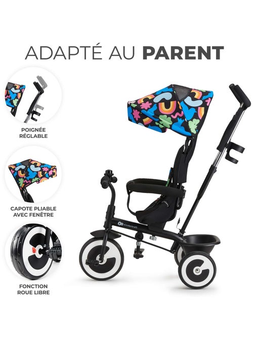 Tricycle evolutif poussette avec pare soleil regl - Kiabi