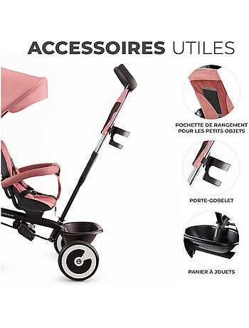 Tricycle evolutif poussette avec pare soleil regl