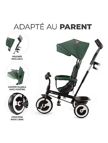 Tricycle evolutif poussette avec pare soleil regl
