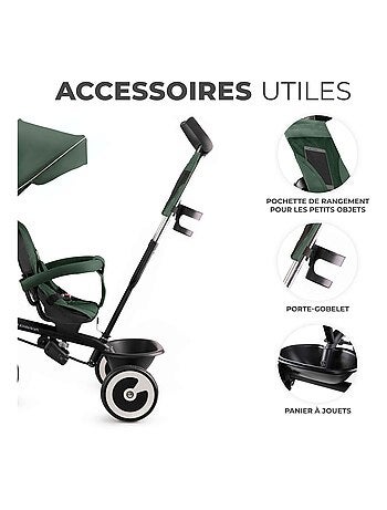Tricycle evolutif poussette avec pare soleil regl