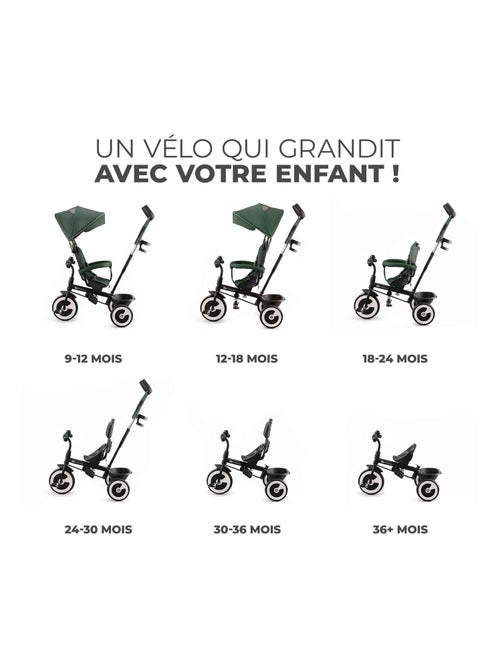 Tricycle evolutif poussette avec pare soleil regl - Kiabi