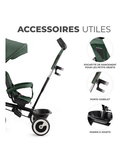Tricycle evolutif poussette avec pare soleil regl - Kiabi