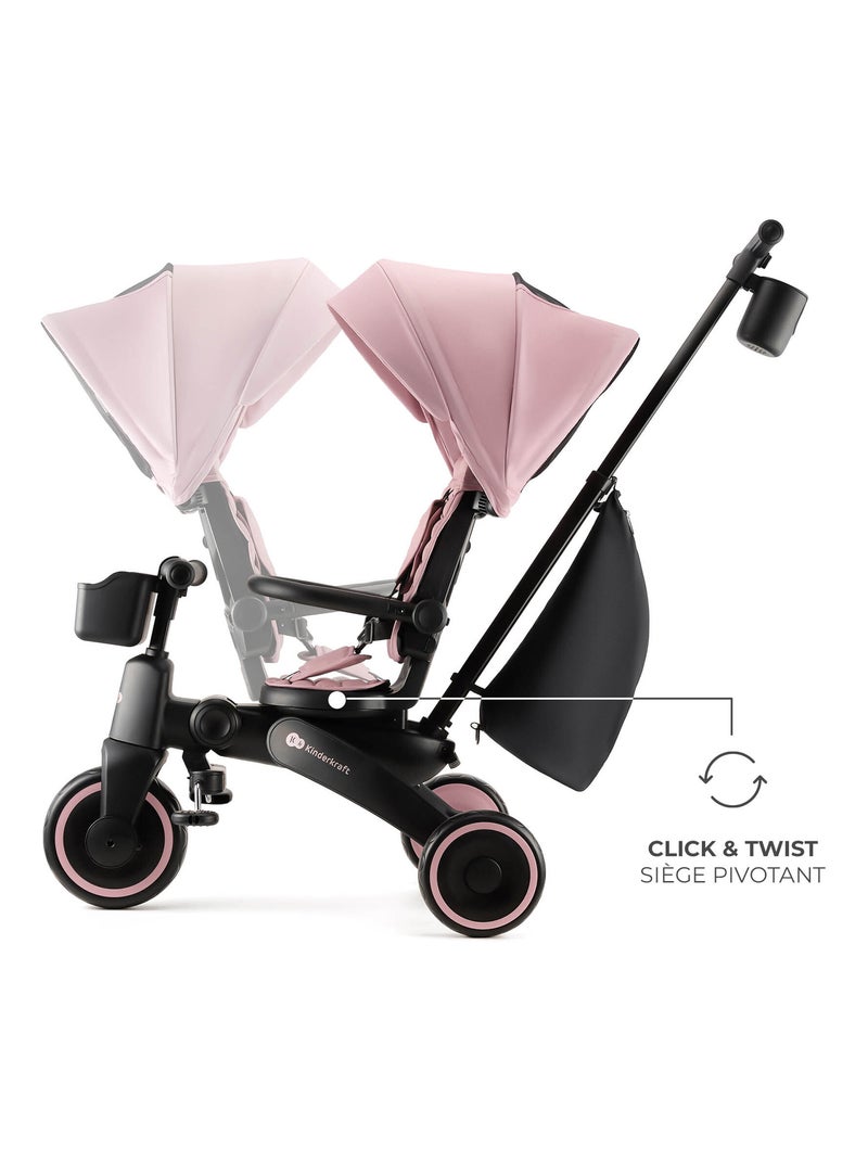 Tricycle jazz 2 modèle pratique et confortable Rose - Kiabi