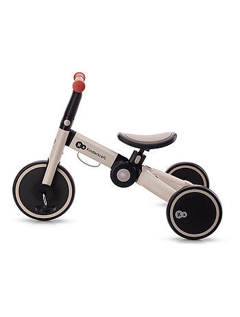 Tricycle Kinderkraft 4TRIKE 3 en 1 Pliable avec Mini Draisienne, Selle Réglable et Roues EVA