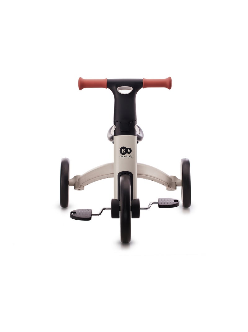 Tricycle Kinderkraft 4TRIKE 3 en 1 Pliable avec Mini Draisienne, Selle Réglable et Roues EVA Gris - Kiabi