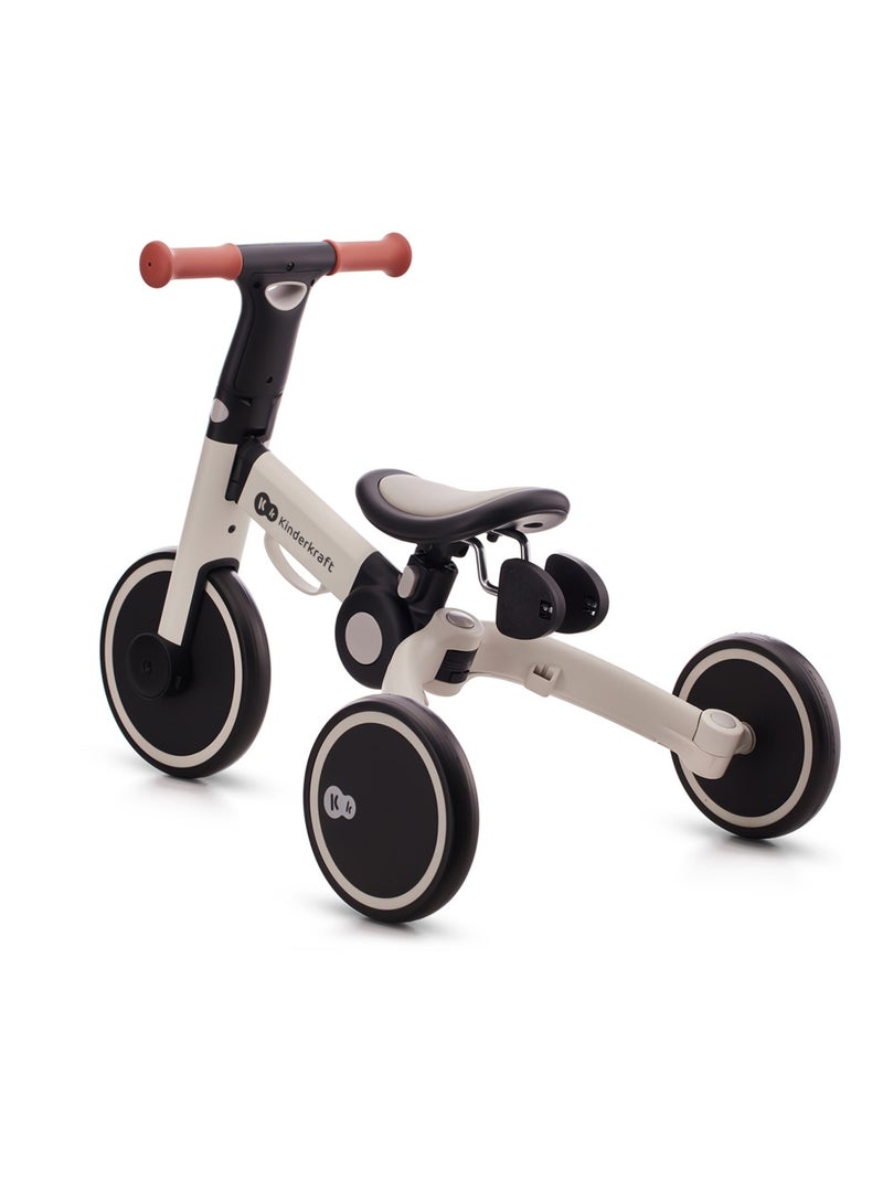Tricycle Kinderkraft 4TRIKE 3 en 1 Pliable avec Mini Draisienne, Selle Réglable et Roues EVA Gris - Kiabi