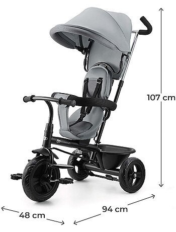 Tricycle Kinderkraft FREEWAY 2 5en1 Air Comfort System housse respirante frein central