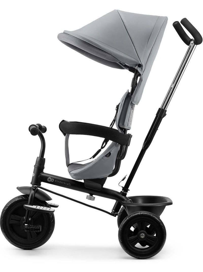 Tricycle Kinderkraft FREEWAY 2 5en1 Air Comfort System housse respirante frein central Gris - Kiabi