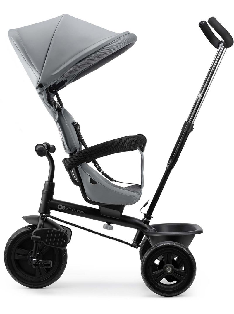 Tricycle Kinderkraft FREEWAY 2 5en1 Air Comfort System housse respirante frein central Gris - Kiabi