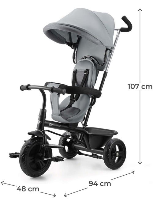 Tricycle Kinderkraft FREEWAY 2 5en1 Air Comfort System housse respirante frein central - Kiabi