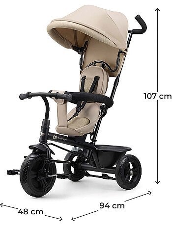 Tricycle Kinderkraft FREEWAY 2 5en1 Air Comfort System housse respirante frein central