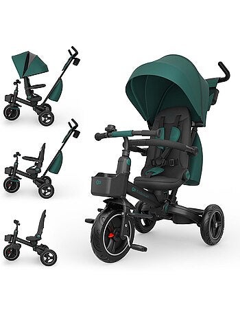Tricycle Kinderkraft SPINSTEP 2 PLUS 6en1 siège 360° CLICK & TWIST dossier réglable UPF50+ PU
