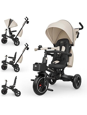 Tricycle Kinderkraft SPINSTEP 2 PLUS 6en1 siège 360° CLICK & TWIST dossier réglable UPF50+ PU