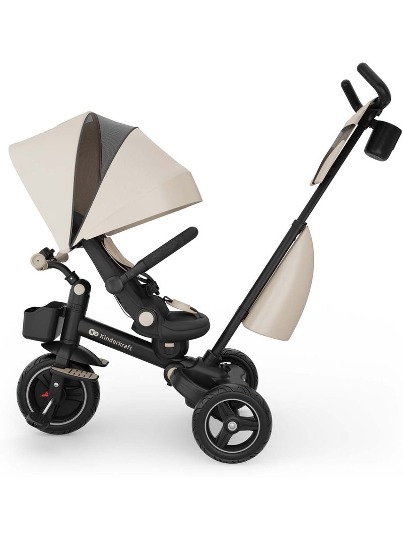 Tricycle Kinderkraft SPINSTEP 2 PLUS 6en1 siège 360° CLICK & TWIST dossier réglable UPF50+ PU Beige - Kiabi