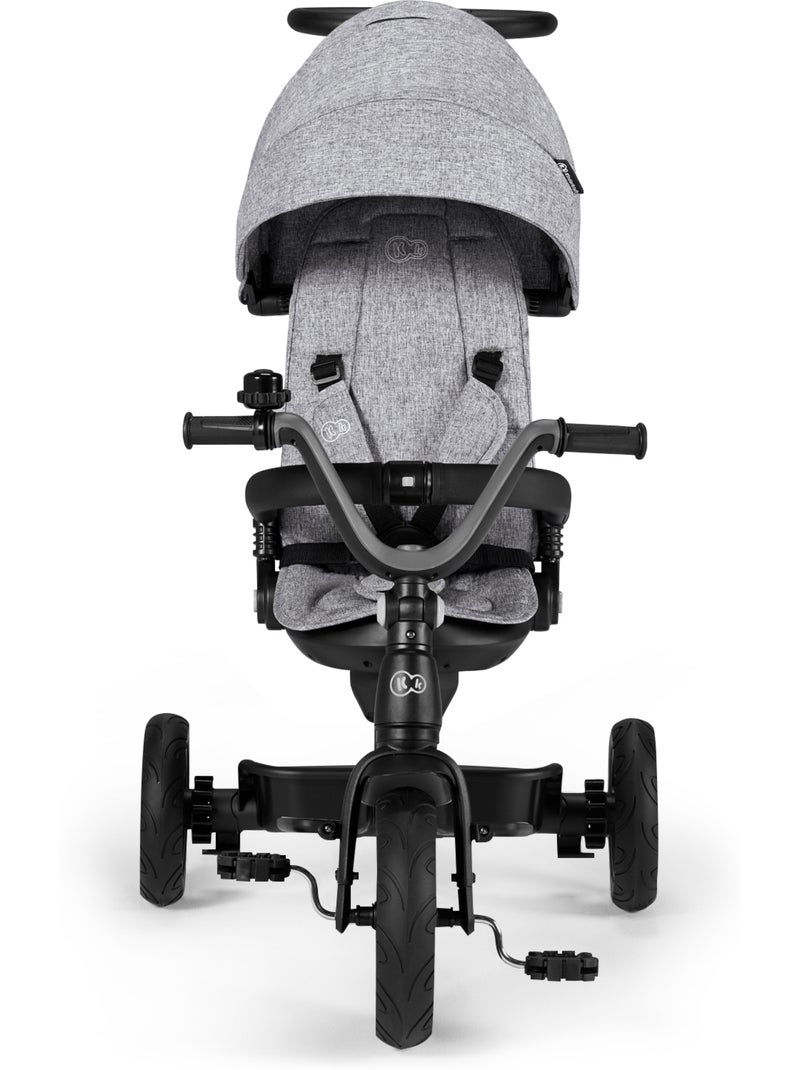 Tricycle Kinderkraft TWIPPER 5 en 1 évolutif siège pivotant 360° CLICK & TWIST Gris - Kiabi