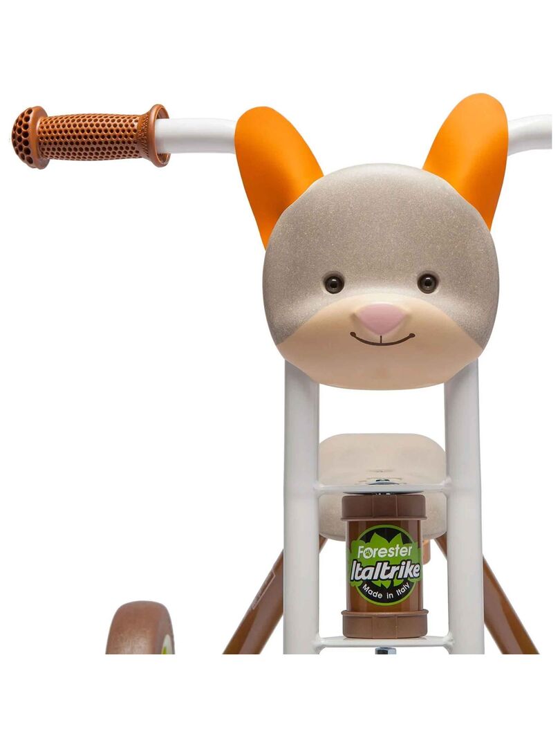 Ancien Tricycle à Tirer Avec Lapin En Peluche - Jouet Vintage France