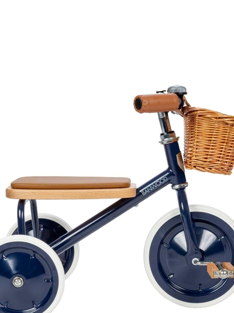 Tricycle vintage en métal bleu marine Banwood Bleu marine - Kiabi