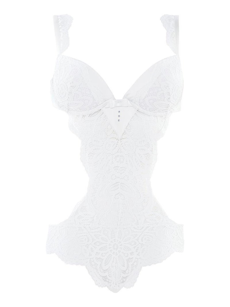 Trikini ampliforme coque moulée POURQUOI PAS - Pomm'Poire Blanc - Kiabi