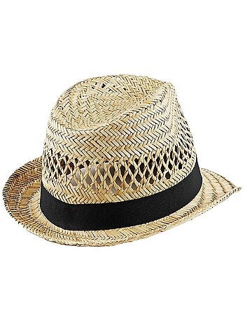 Trilby d'été en paille unisexe adulte - beechfield