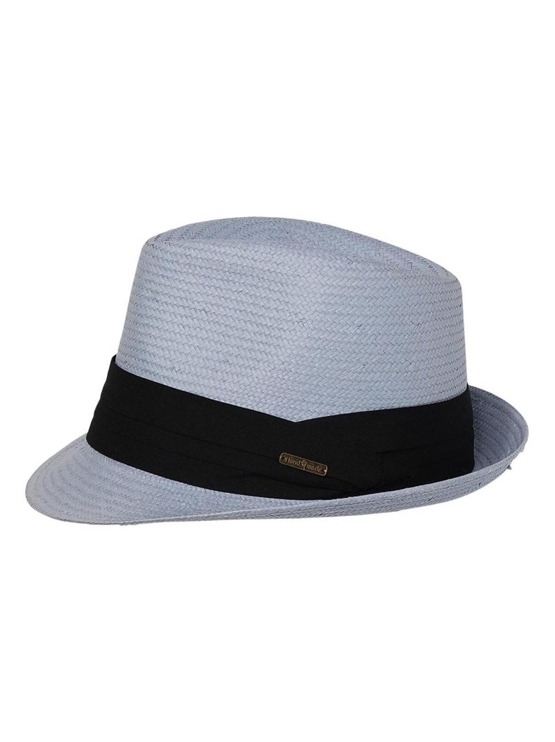 Trilby style panama Bleu ciel - Kiabi
