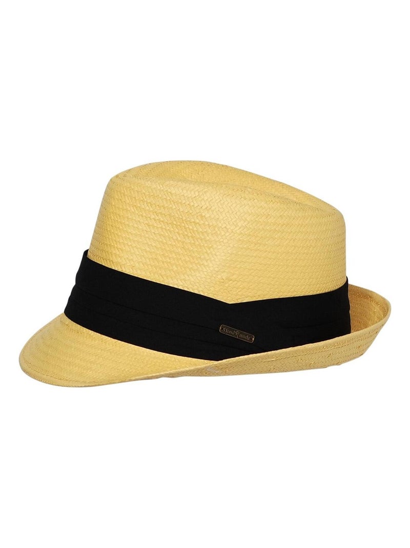 Trilby style panama Jaune - Kiabi