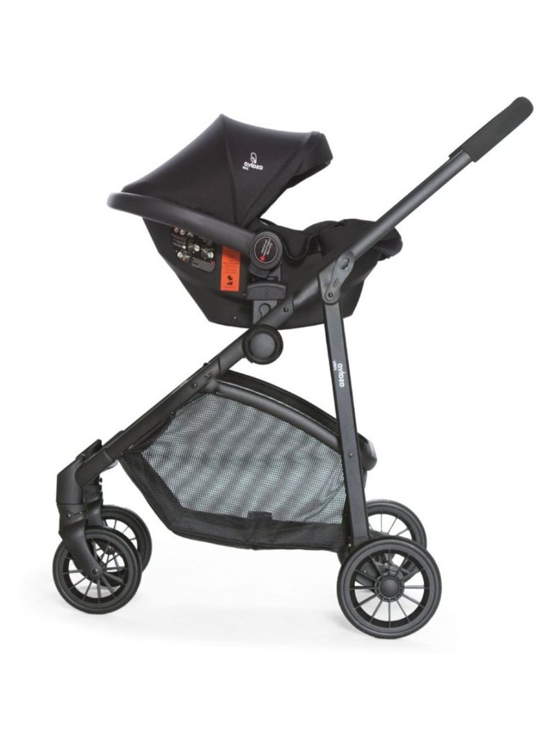 Trio convertible poussette-nacelle-siège auto Biarritz Noir - Kiabi