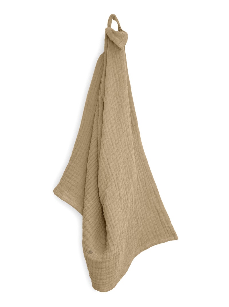 Trio de torchons de cuisine mousseline de coton KEA TABLE Camel - Kiabi