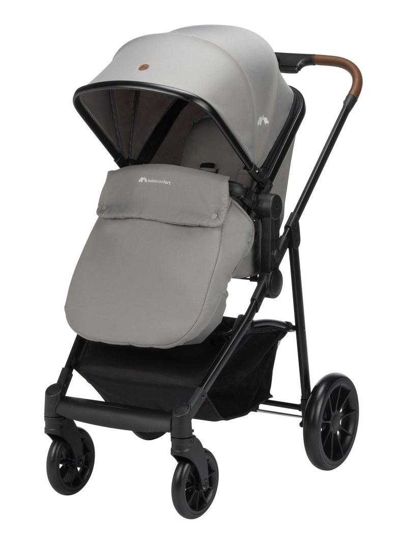 Trio Haze, Poussette avec assise convertible en nacelle, Cosi i-Size Gris clair - Kiabi