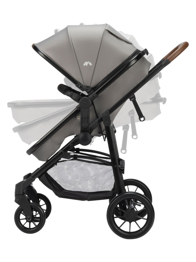 Trio Haze, Poussette avec assise convertible en nacelle, Cosi i-Size Gris clair - Kiabi