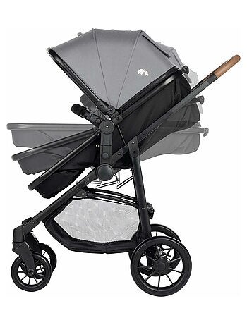 Trio haze, poussette avec assise convertible en nacelle, cosi i-size