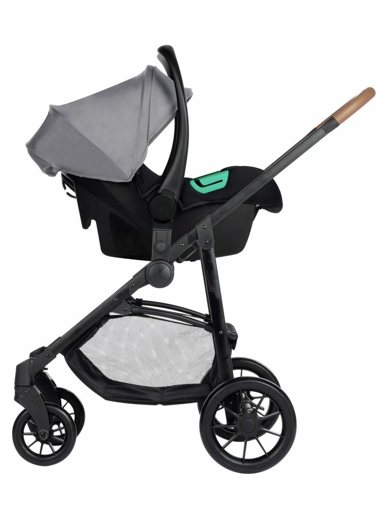 Trio Haze, Poussette avec assise convertible en nacelle, Cosi i-Size Noir Gris - Kiabi
