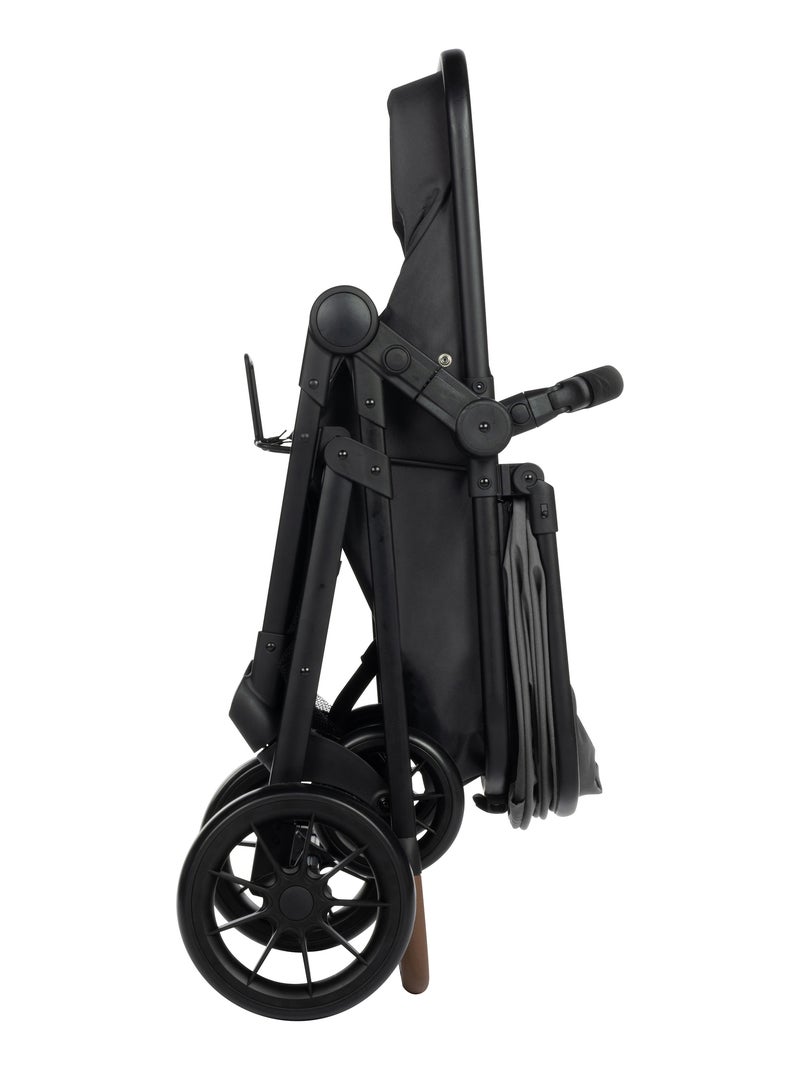 Trio Haze, Poussette avec assise convertible en nacelle et Cosi i-Size Gris Gris Noir - Kiabi