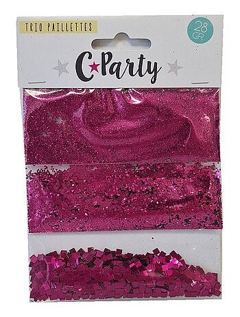 Trio paillettes Roses