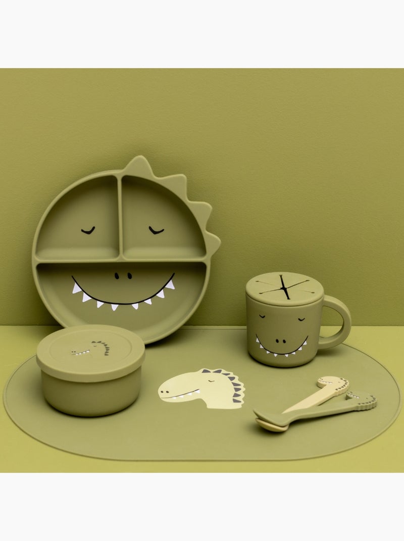 Trixie - Boîte à goûter en silicone Mr. Dino Vert - Kiabi