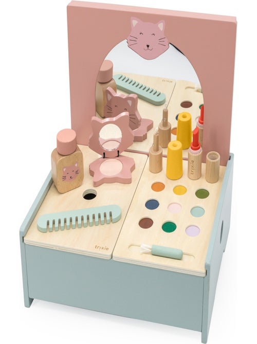 Trixie - Coiffeuse avec miroir en bois - Kiabi